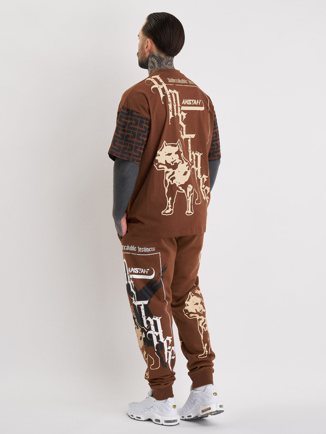 Amstaff Ashur Sweatpants Brown - Amstaff Wear