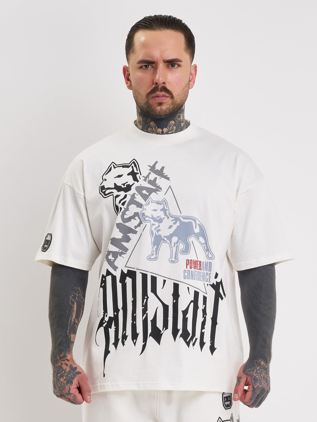 Amstaff Cyrak T-Shirt White - Amstaff Wear