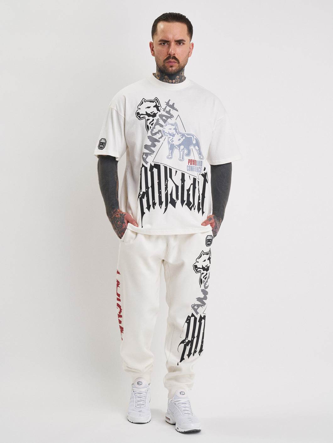 Amstaff Cyrak T-Shirt White - Amstaff Wear