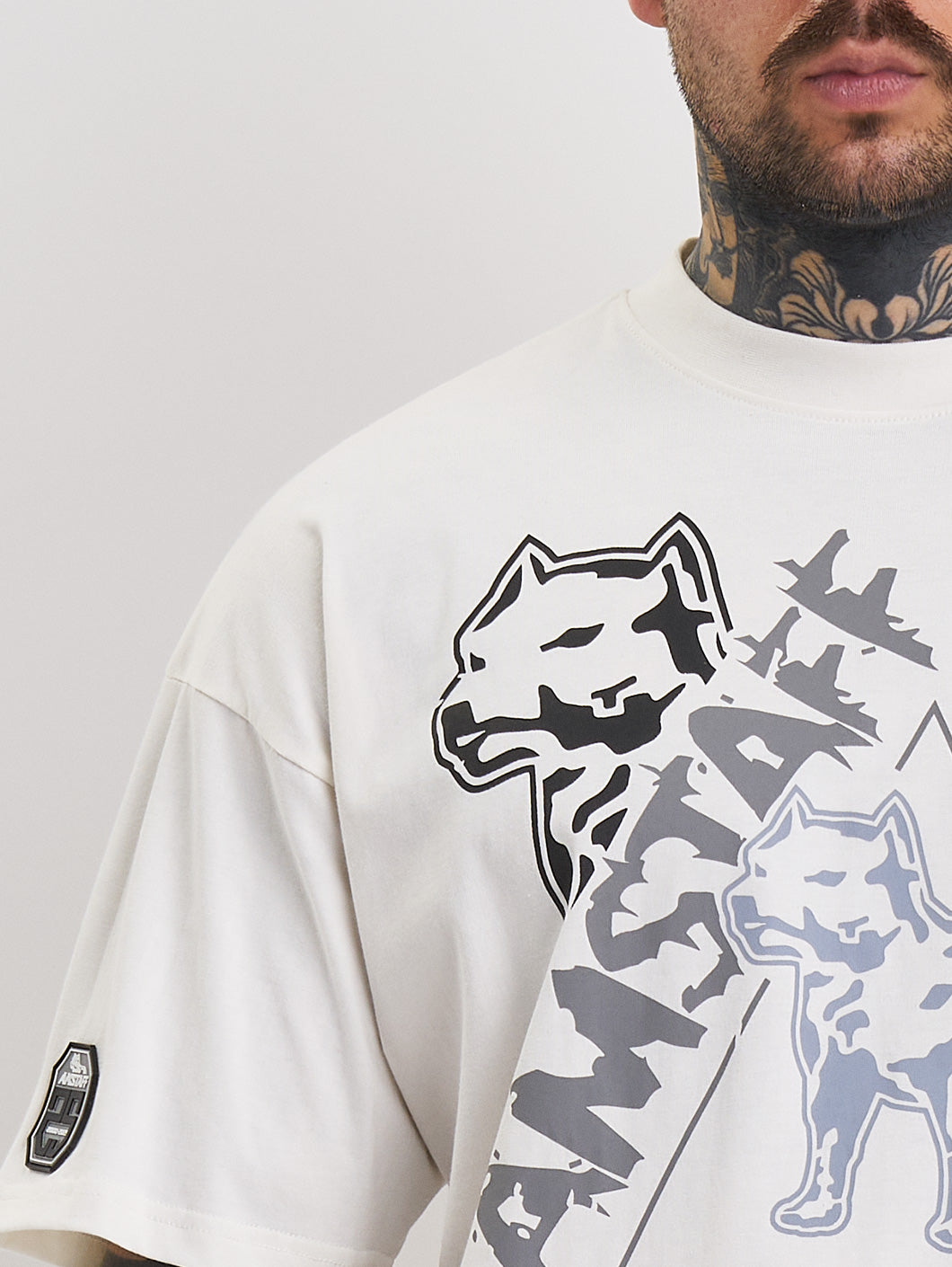 Amstaff Cyrak T-Shirt White - Amstaff Wear