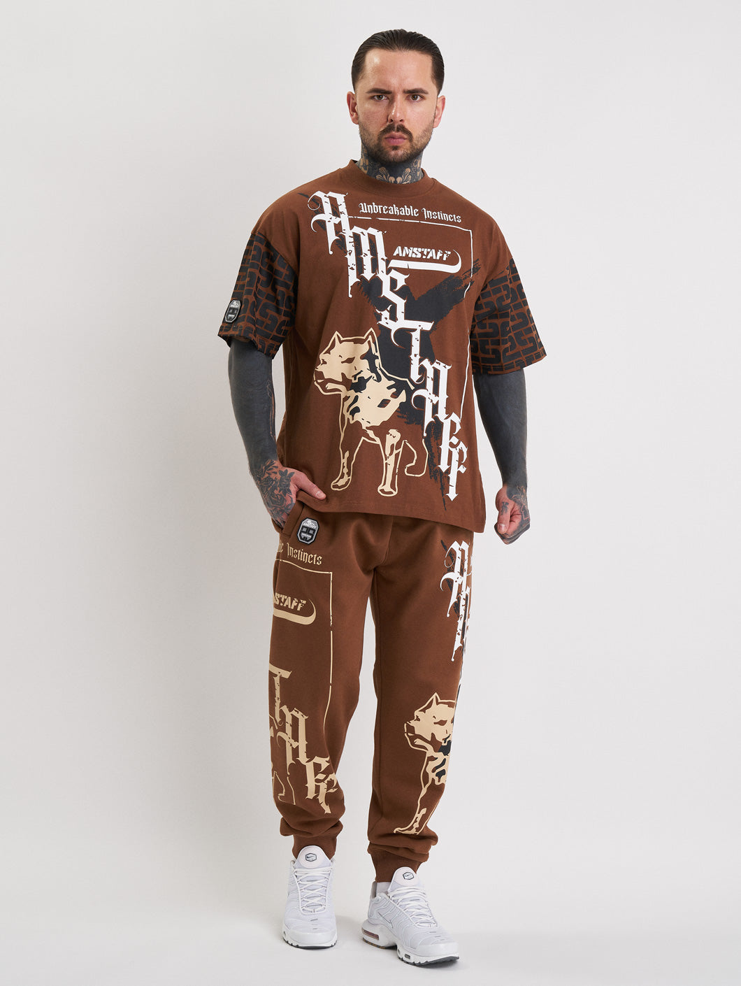 Amstaff Ashur T-Shirt Brown - Amstaff Wear