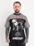 Amstaff Varek T-Shirt Black Grey - Amstaff Wear