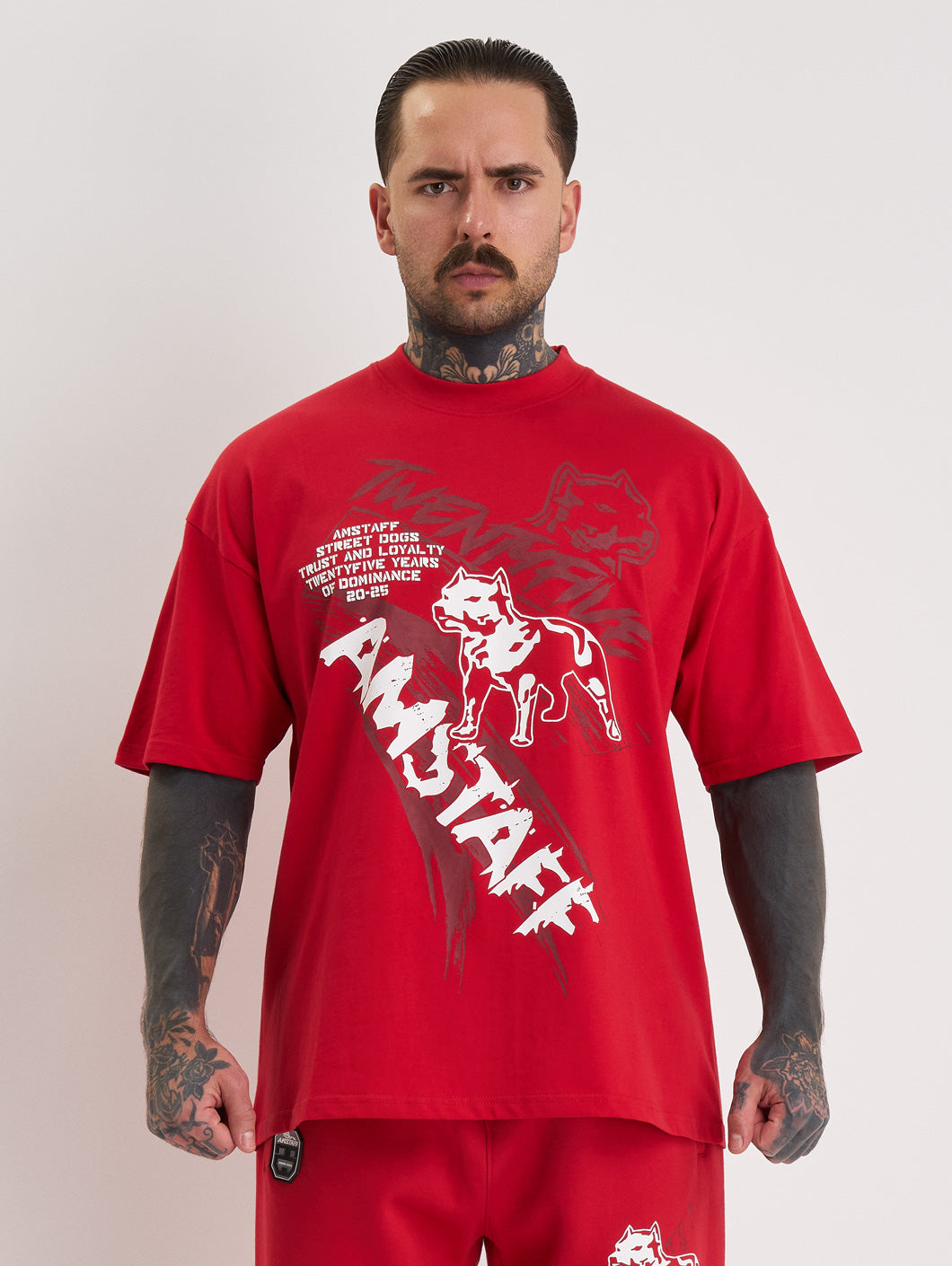Amstaff Narek T-Shirt Red - Amstaff Wear