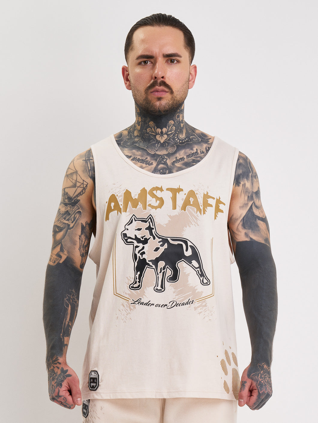 Amstaff Kaldar Tanktop Creamwood - Amstaff Wear