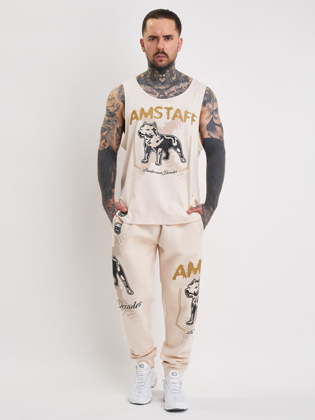 Amstaff Kaldar Tanktop Creamwood - Amstaff Wear