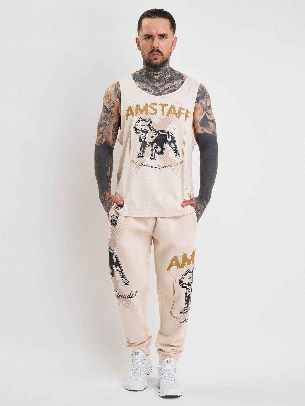 Amstaff Kaldar Tanktop Creamwood - Amstaff Wear