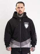 amstaff zayden ziphoodie black grey - 0