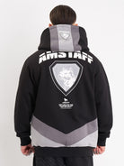 amstaff zayden ziphoodie black grey - 3