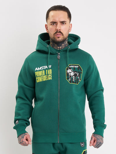 Amstaff Solinor Ziphoodie Green