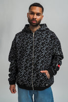 Dada Supreme All Over Zip Hoodie Black - 0