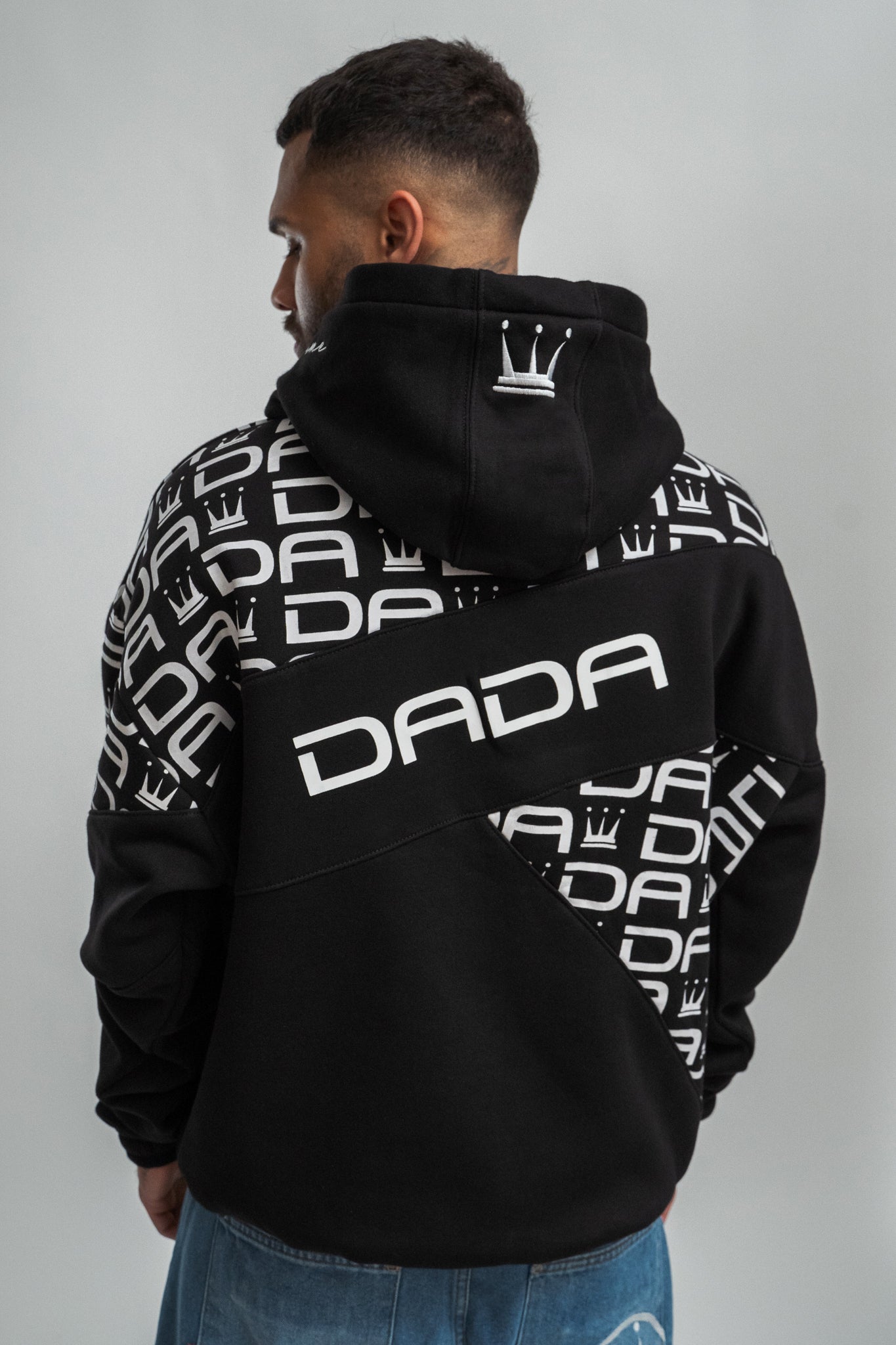 dada supreme gaga logo hoodie black - 4