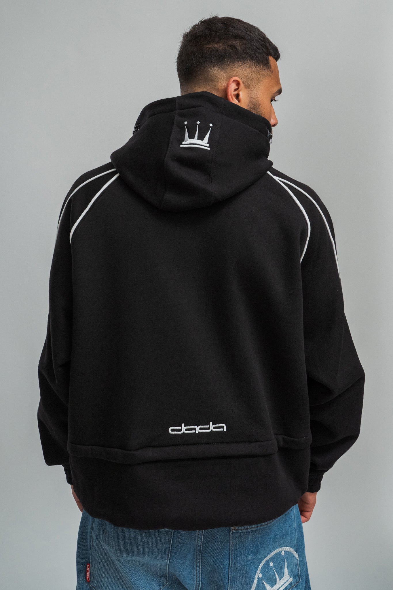 dada supreme classic heavy hoodie black - 4