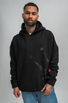 dada supreme big logo heavy hoodie black ton - 10