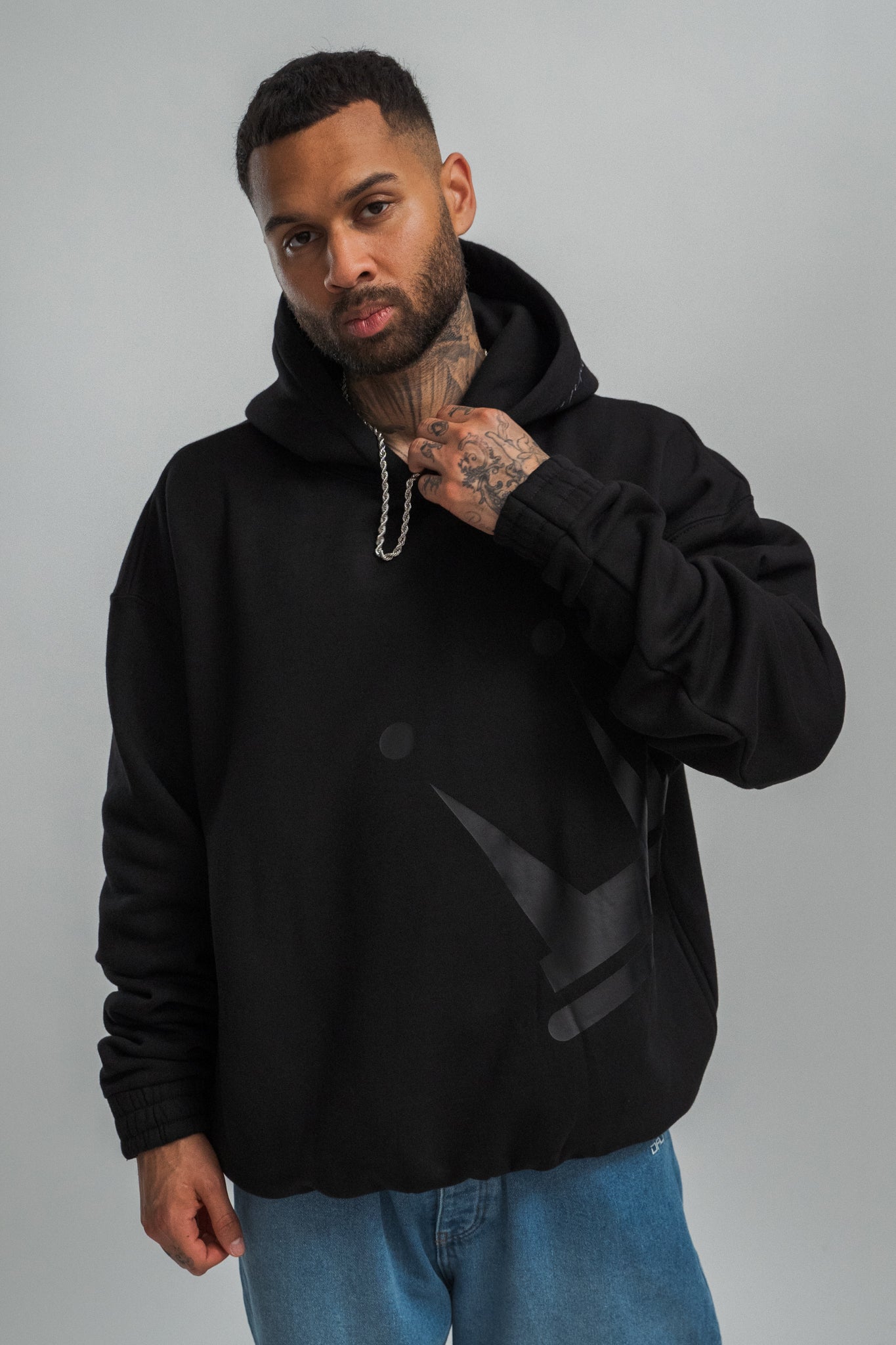 Black tonal supreme hoodie online