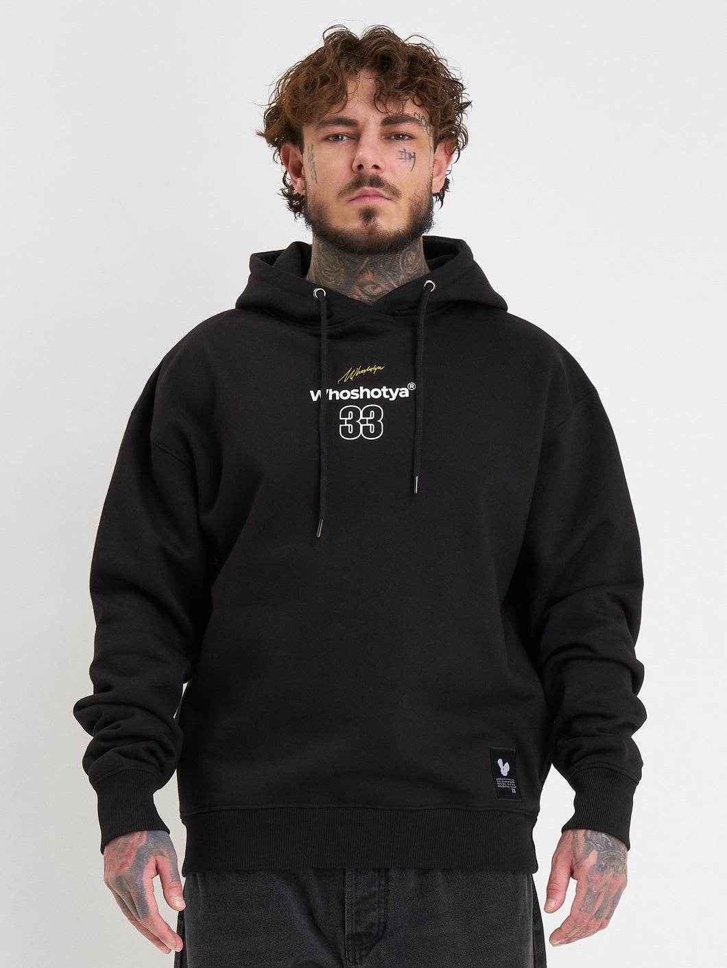 Who Shot Ya? Dreamerz Heavy Oversize Hoodie Black