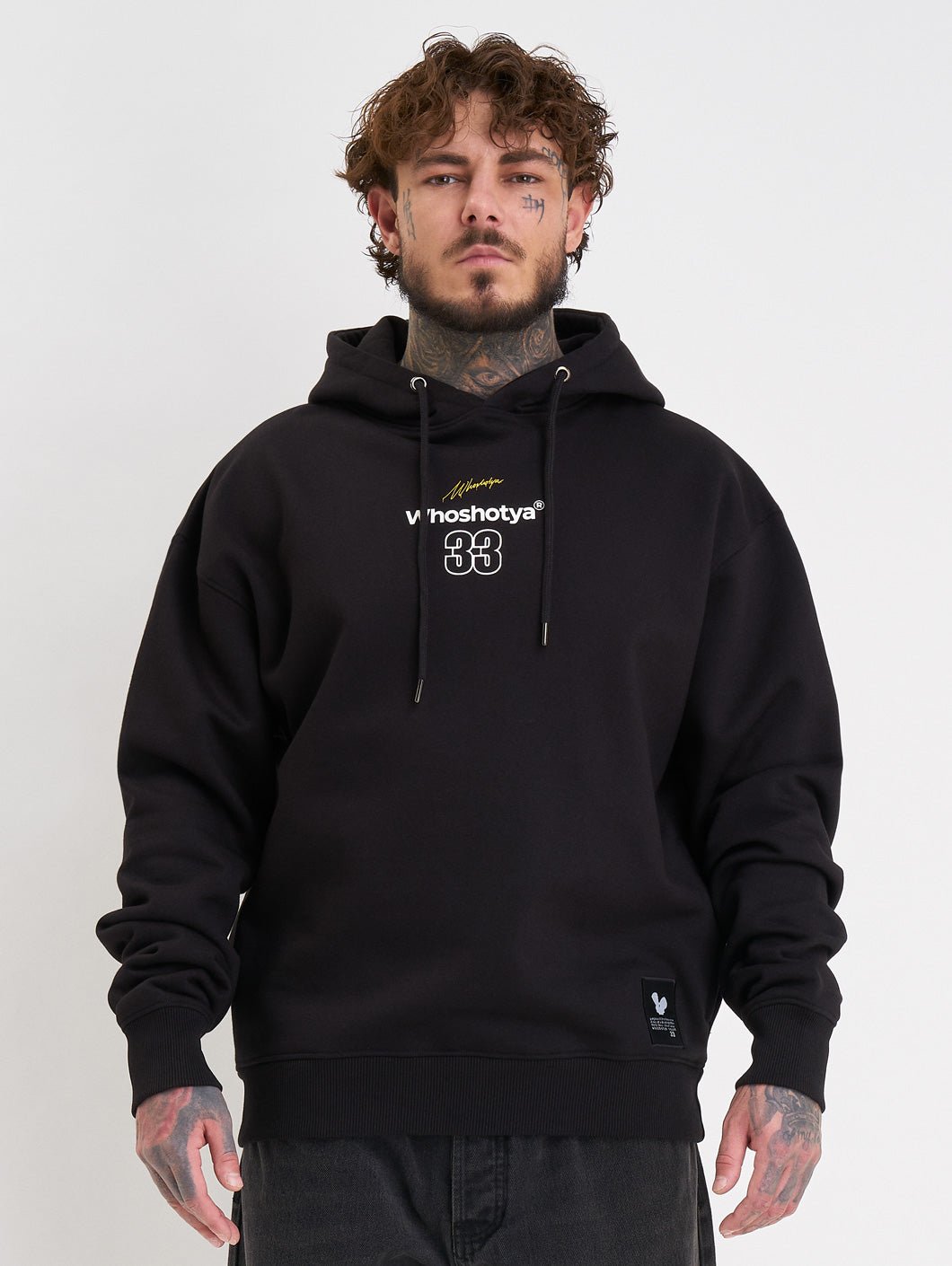 whoshotya dreamerz heavy oversize hoodie black - 3