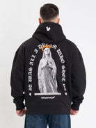 whoshotya matria heavy oversize hoodie black - 4