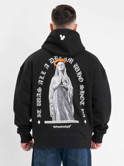 Who Shot Ya? Matria Heavy Oversize Hoodie Black