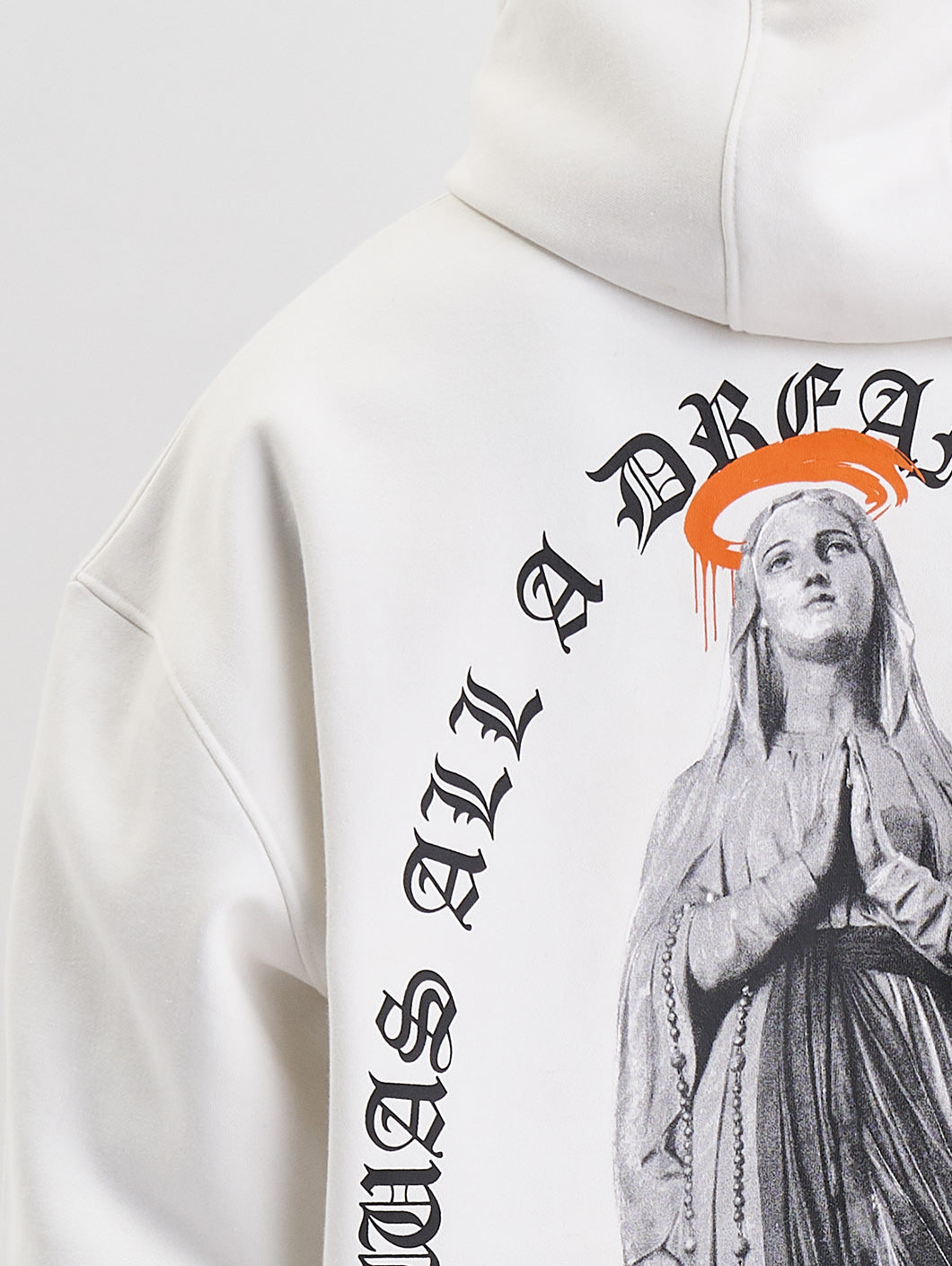 Who Shot Ya? Matria Heavy Oversize Hoodie White