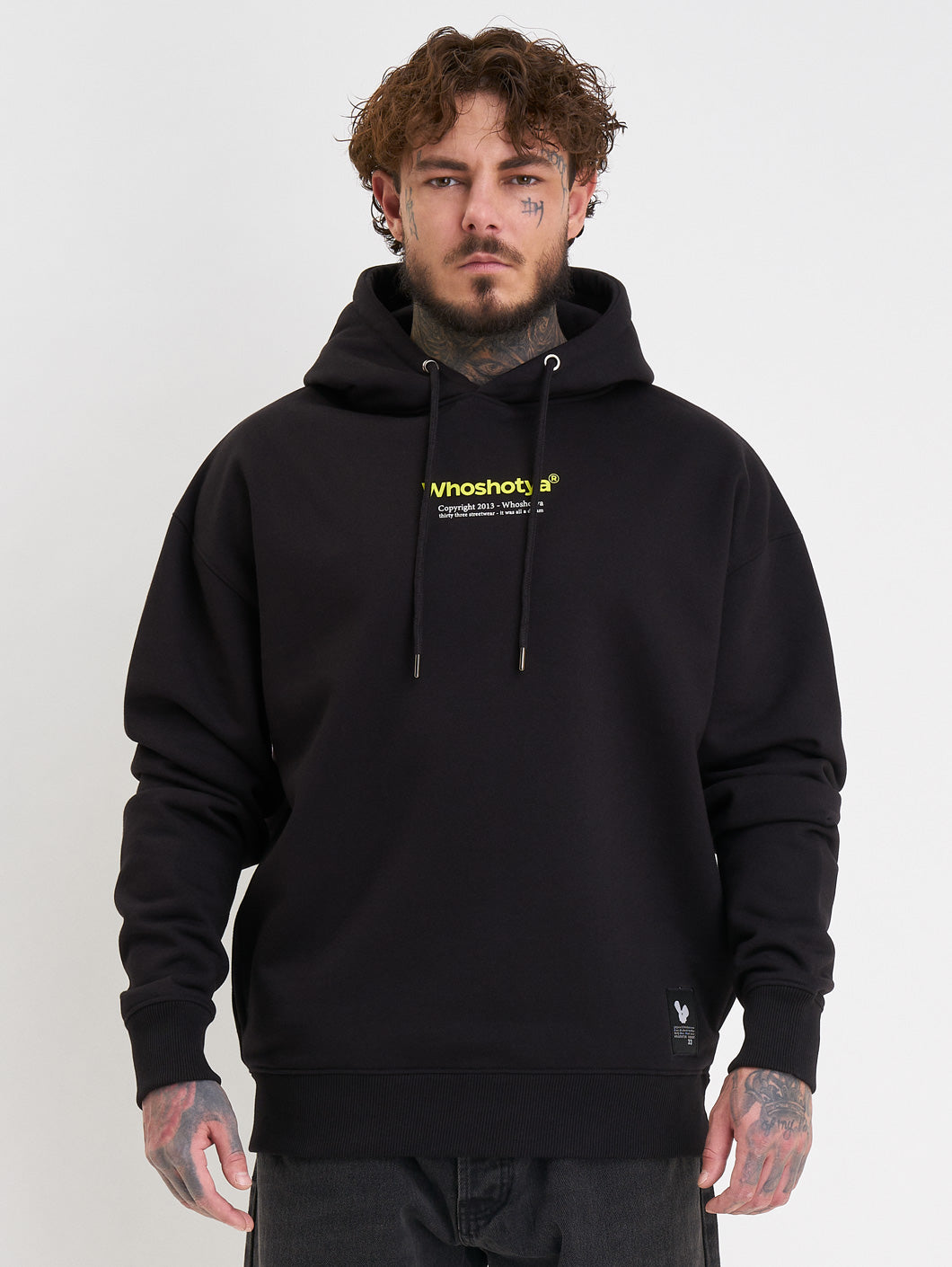 Who Shot Ya? Toxigen Heavy Oversize Hoodie Black
