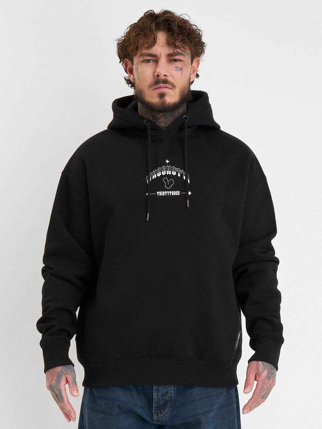 Who Shot Ya? Legacian Heavy Oversize Hoodie Black