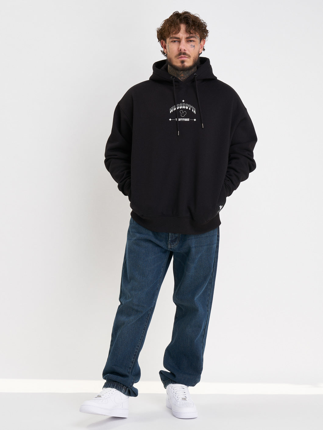 whoshotya legacian heavy oversize hoodie black - 1