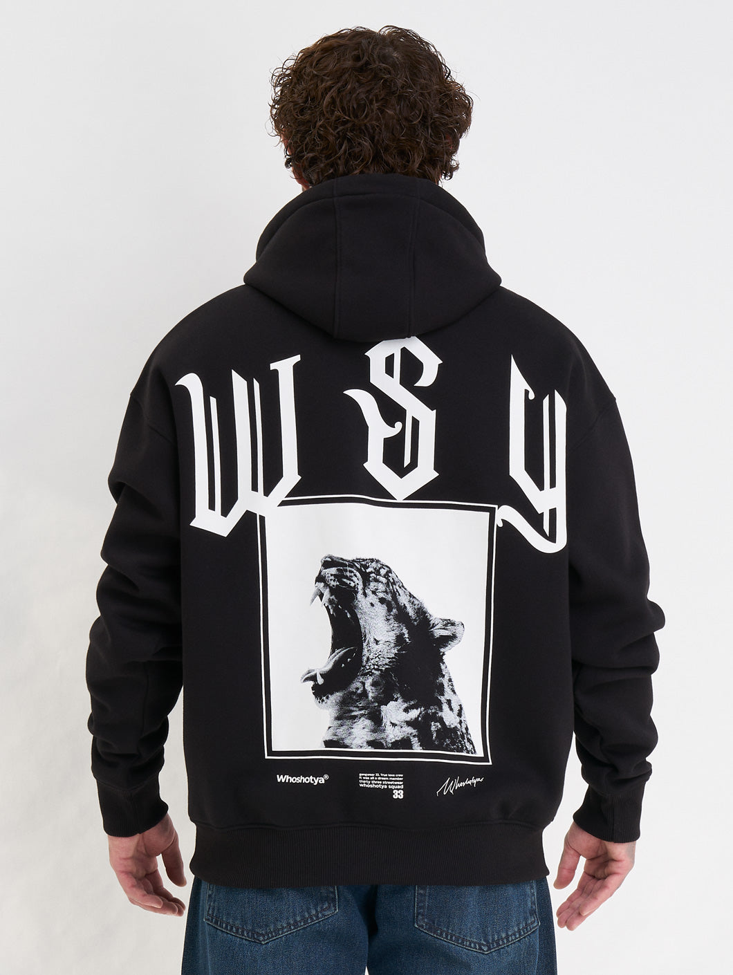 Who Shot Ya? Swiftclaw Heavy Oversize Hoodie Black 2XL