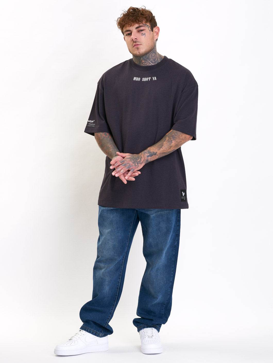 Eagle Oversized T-Shirt Black - Amstaff Wear