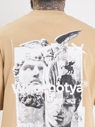 whoshotya ethereal oversize t-shirt beige - 4