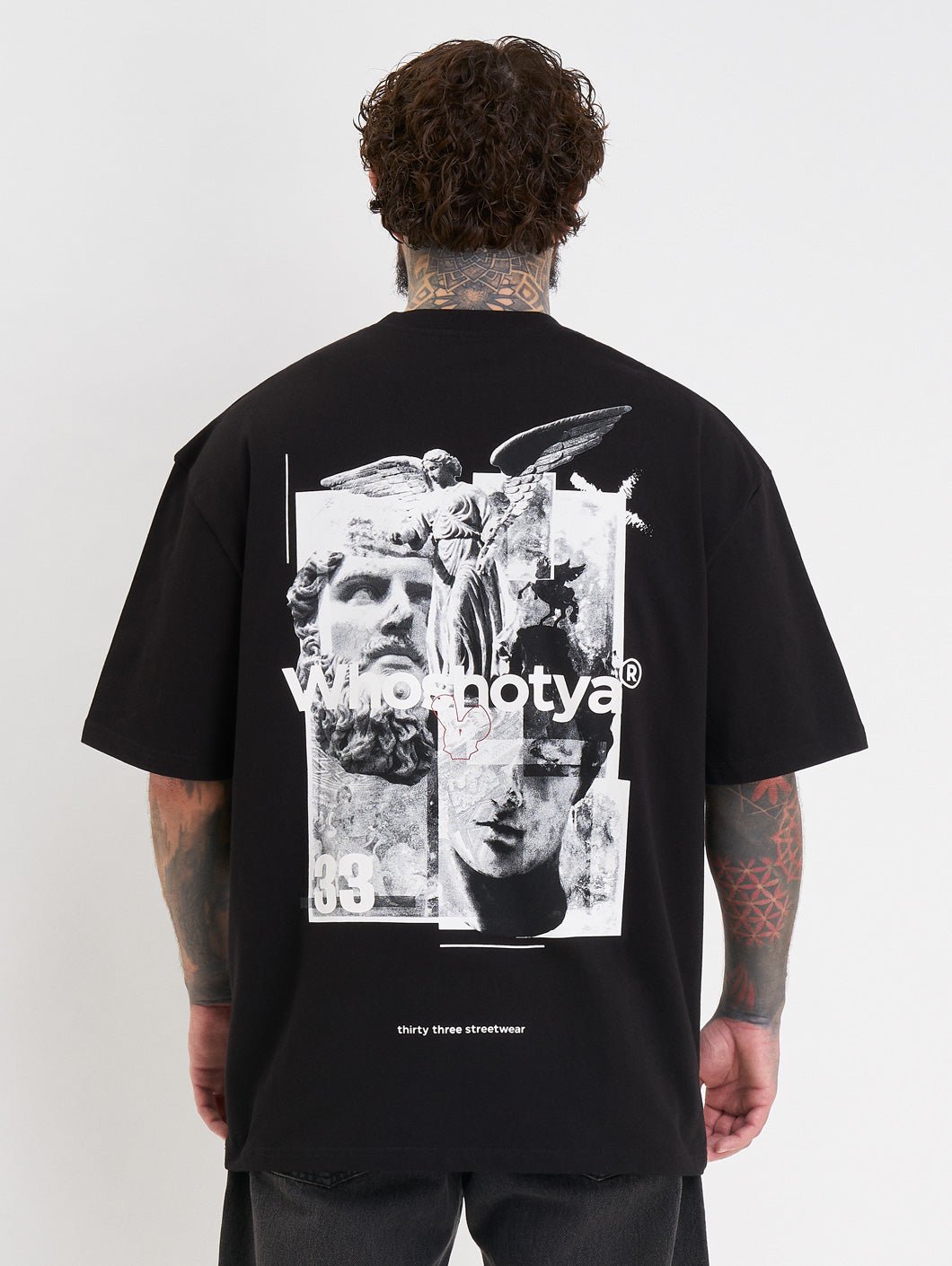 whoshotya ethereal oversize t-shirt black - 9