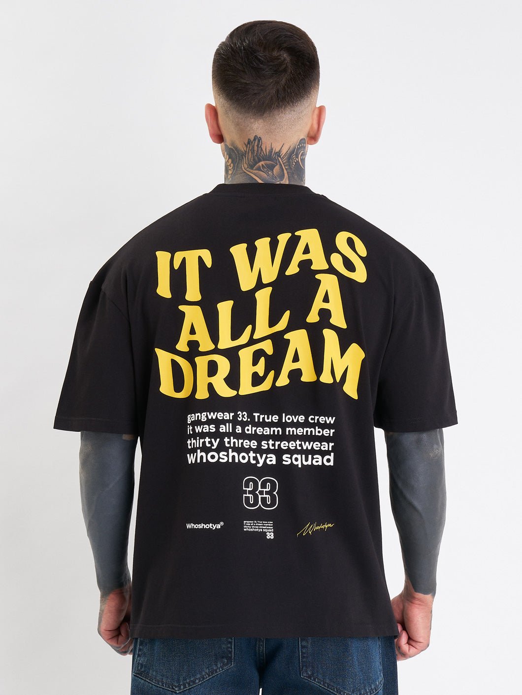 whoshotya dreamerz oversize t-shirt black - 9