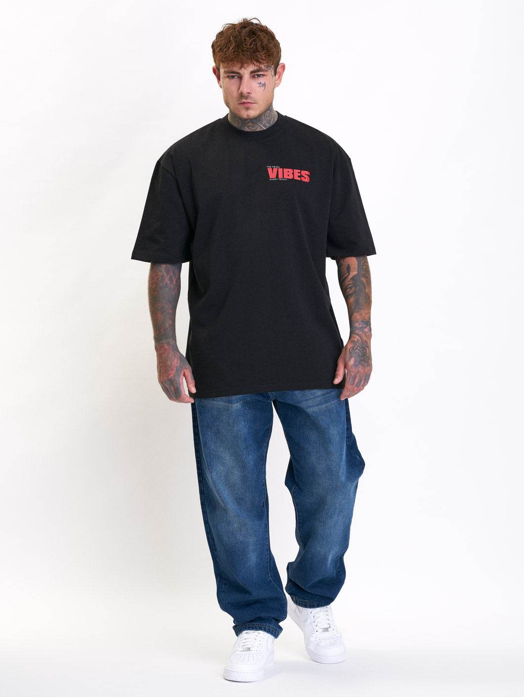Vibes Oversize T-Shirt Black - Amstaff Wear