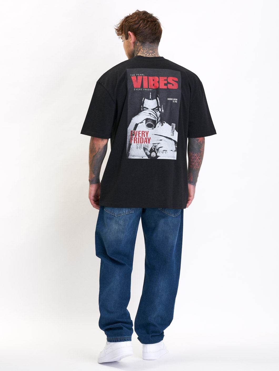 Vibes Oversize T-Shirt Black - Amstaff Wear