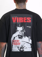 Vibes Oversize T-Shirt Black