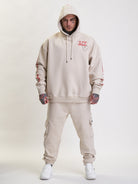 Whoshotya Old Dream Heavy Oversize Hoodie Light Beige - 2