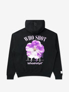 flower oversized hoodie black - 0