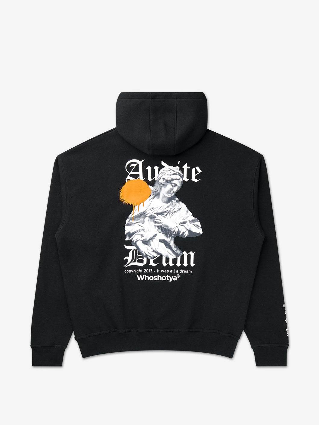 Audite Deum Oversized Hoodie Black - Amstaff Wear