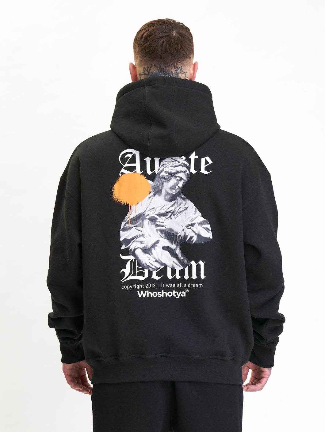 Audite Deum Oversized Hoodie Black - Amstaff Wear