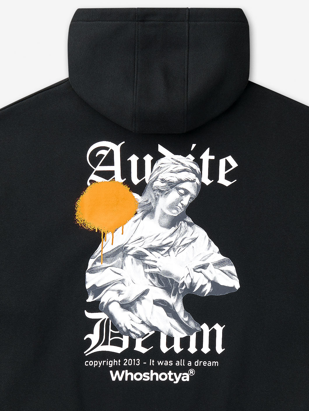 Audite Deum Oversized Hoodie Black