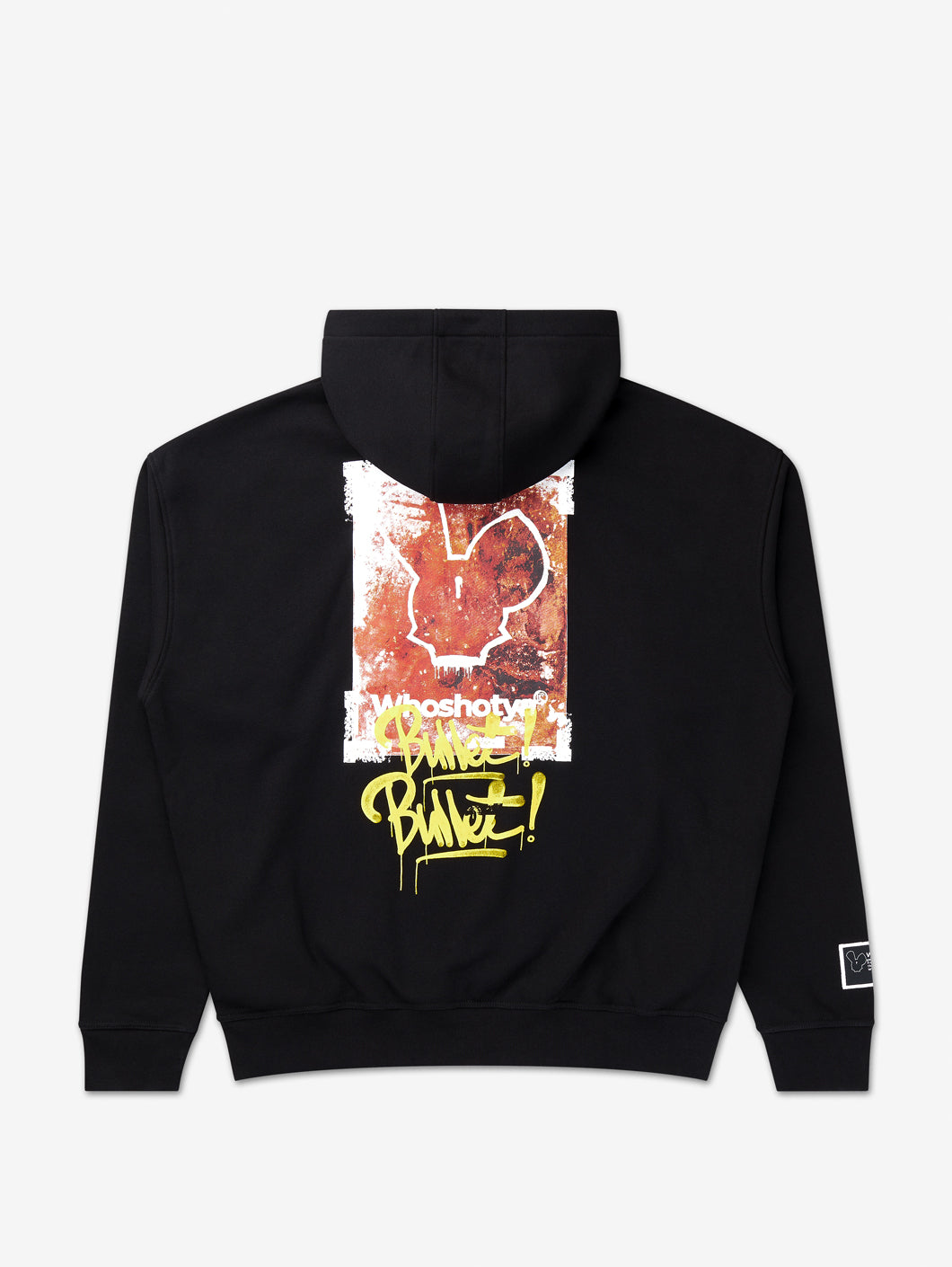 Rusty Bullet Oversized Hoodie Black - Amstaff Wear