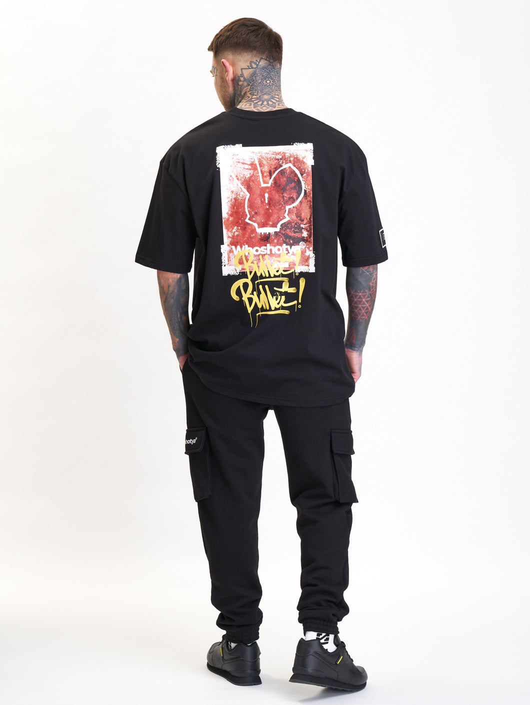 whoshotya classic cargo pants black - 5