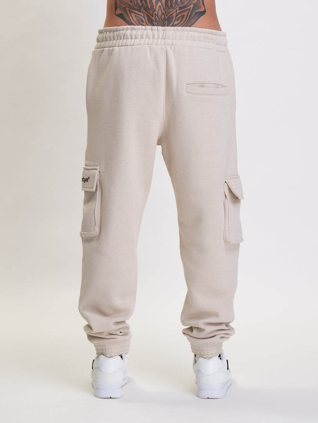 Who Shot Ya? Classic Cargo Pants Light Beige