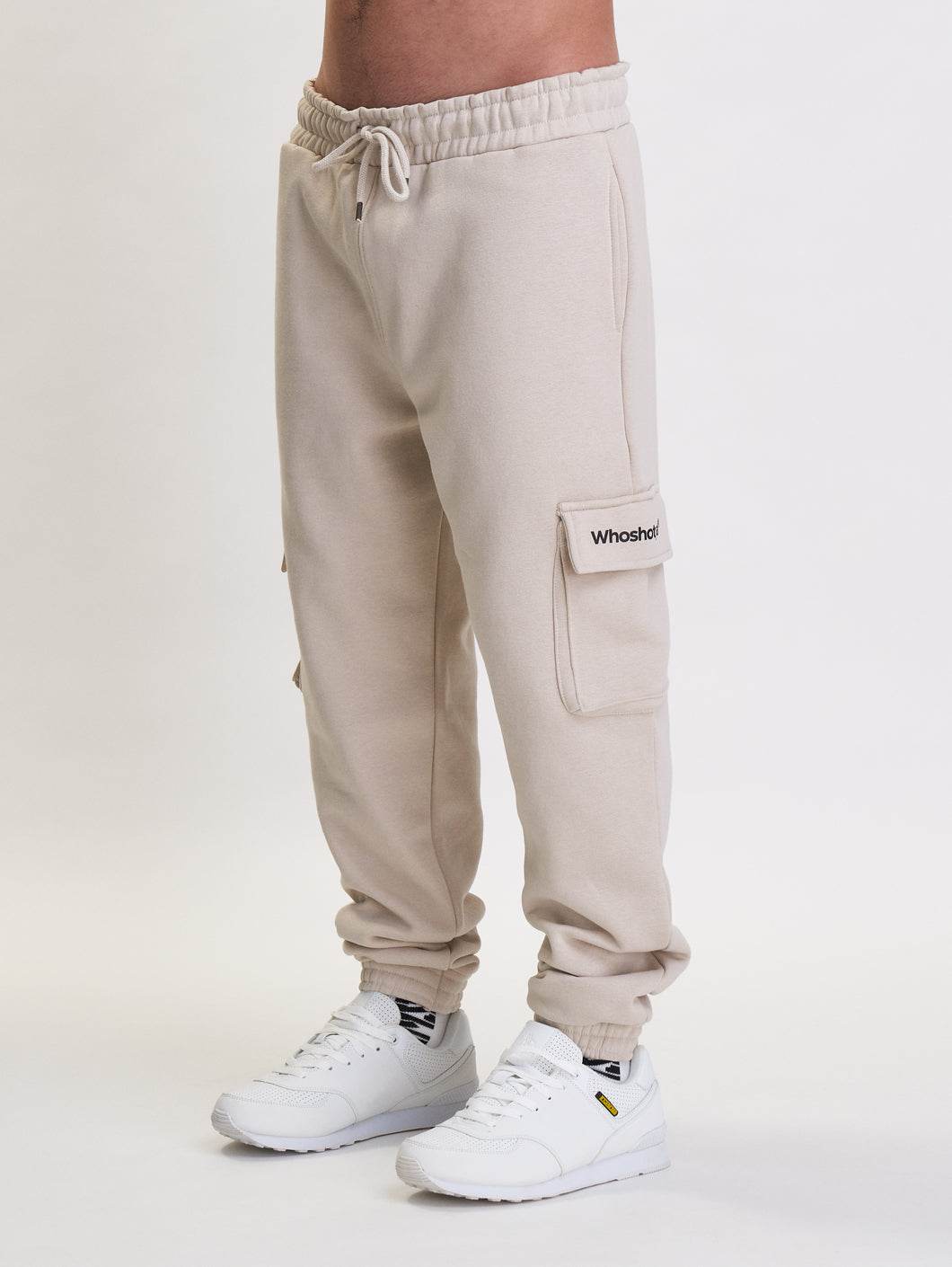 Who Shot Ya? Classic Cargo Pants Light Beige