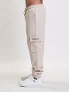 whoshotya classic cargo pants beige - 4