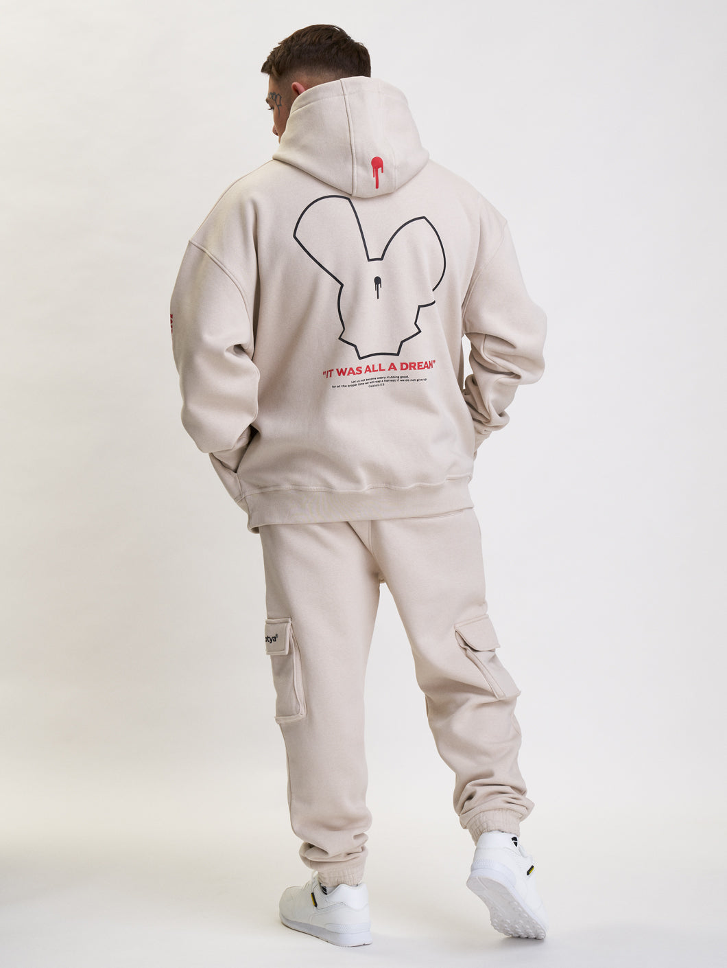 Who Shot Ya? Classic Cargo Pants Light Beige